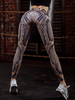 Frauen-Turnhallen-Gamaschen 2020 Schlangen-Druck-Elastische Taillen-Brown-Yoga-Gamaschen