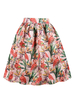 Frauen Vintage Rock Flamingo Printed Retro Swing Rock
