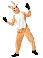 Frauen Weihnachtsoverall Khaki Polyester Faser Zweifarbige Tierferien Kostüme