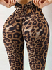 Frauen Yoga Hosen Leopardenmuster Bögen Polyester dünne Hose