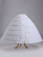 Full Gown Slip Hochzeit Petticoat Weiß One Tier Braut Krinoline