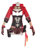 Genshin Impact Amber Cosplay Kostüm Polyester Full Set Spiel Cosplay Kostüm