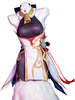 Genshin Impact Ganyu Cosplay Kostüm Set Polyester Spiel Cosplay