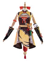 Genshin Impact Xiangling Cosplay Kostüm Full Set Spiel Cosplay Kostüm Set