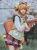 Genshin Impact Yaoyao Cosplay Kostüm Grün Polyester Mihoyo Spiel Cosplay Kostüm Komplettset