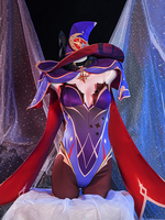 Genshin Wirkung Mona Cosplay Kostüm Full Set Spiel Cosplay Kostüm