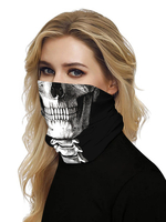 Gesicht Bandana Nahtlose Gesichtsmaske Mundabdeckung Schädel 3D Print Tube Kopfbedeckung