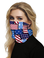 Gesichts-Schal-Abdeckung Maske Sun Staub 4. Juli Schlauch Bandanas