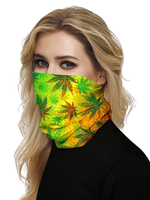 Gesichtsmaske Mund Abdeckung Bandanas Blatt drucken Nahtlose Gesicht Schal Abdeckmaske