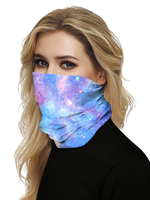 Gesichtsmaske Mund Abdeckung Bandanas Universum Drucken Nahtlose Abdeckmaske