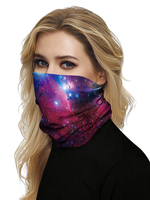 Gesichtsmaske Mund Abdeckung Bandanas Universum Drucken Nahtlose Gesicht Schal Abdeckmaske