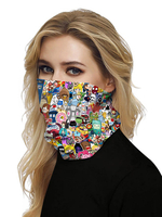 Gesichtsmaske Mundabdeckung Bandanas Nahtlose Anime Print Tube Kopfbedeckung