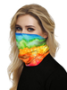 Gesichtsmaske Mundabdeckung Bandanas Nahtlose bunte Druckrohr-Kopfbedeckung