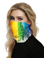 Gesichtsmaske Mundabdeckung Bandanas Nahtlose Regenbogendruck Tube Kopfbedeckung