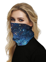 Gesichtsmaske Mundabdeckung Bandanas Seamless Universe 3D Print Tube Kopfbedeckung