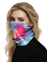 Gesichtsmaske Mundabdeckung Bandanas Tie Dye Nahtlose Gesichtsschalabdeckung Maske