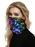 Gesichtsmaske Winddichter Schal Sonnenschutz 3D Print Atmungsaktives Bandana