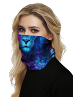 Gesichtsmaske Winddichter Schal Sonnenschutz Lion Print Atmungsaktives Bandana