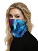 Gesichtsmaske Winddichter Schal Sonnenschutz Wolf Print Atmungsaktives Bandana