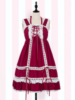 Glamourös Lolita Kleid Baumwolle mit Rüschen im süßen und hübschen Style