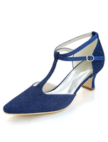 Glitter Hochzeit Schuhe Silber Spitz 1920er Jahre Kitten Heels Vintage Schuhe