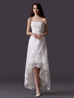 Günstiges Brautkleid aus Tüll in Elfenbeinfarbe