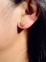 God Stud Ohrringe Strass Moon Star Frauen Schmuck