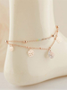 Gold Ankle Armbänder Charm Blumen Fuß Ketten Frauen Beach Strand Fußkettchen