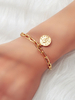 Gold Armband Coin Hoop Link Kettenarmbänder