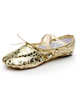Gold Ballettschuhe 2021 Damen Round Toe Criss Cross Bauchtanzschuhe