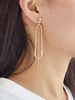 Gold baumeln Ohrringe Clip Frauen Ohrringe
