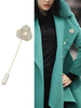 Gold Brosche Pin Strass Frauen Schmuck