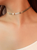 Gold Choker Halskette Perle Pfeil Frauen Schmuck