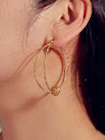 Gold Creolen Statement Ohrringe Damenschmuck