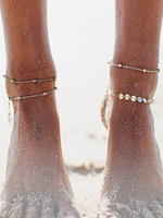 Gold Fußkettchen Strand Schmuck Fußkettchen Fußschmuck