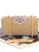 Gold Hochzeit Handtaschen Braut Strass Perlen Abend Party Handtaschen