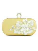 Gold Hochzeit Handtaschen wulstige Kiss Lock Ketten Braut Taschen