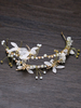 Gold Hochzeit Headpieces Butterfly Doppel Stirnband Braut Haarschmuck