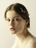 Gold Hochzeit Kopfschmuck Perlen Braut Kamm und Haar Pins