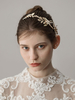 Gold Hochzeit Kopfschmuck Perlen Stirnband Braut Haarschmuck