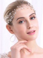 Gold Hochzeit Stirnband Kopfschmuck Strass Legierung Braut Kopfschmuck