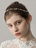 Gold Hochzeit Stirnband Perlen Kopfschmuck Braut Haarschmuck