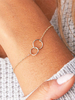 Gold Kettenarmband Hoop Damen Gliederarmband