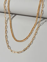 Gold Link Halsketten Kette Halskette Damenschmuck