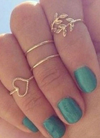 Gold Metall lässig Knuckle Ring für Frauen