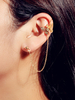 Gold Ohrmanschette Kletterohrringe Kette Schmetterling Wrap Schmuck