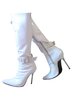 Gold Sexy Schuhe Frauen Spitz Nieten Schnalle Detail Kniehohe Stiefel
