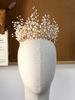 Gold Tiara Krone Hochzeit Kopfschmuck Braut Haarschmuck