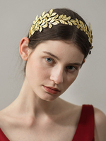 Gold Tiara Krone Hochzeit Kopfschmuck Braut Haarschmuck