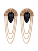Goldene Ohrstecker Vintage Jeweled Ägyptische Stil Luxuriöse Legierung Ball Statement Ohrstifte